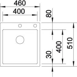 Zlewozmywak Blanco ZEROX 400-IF/A z korkiem automatycznym 515639